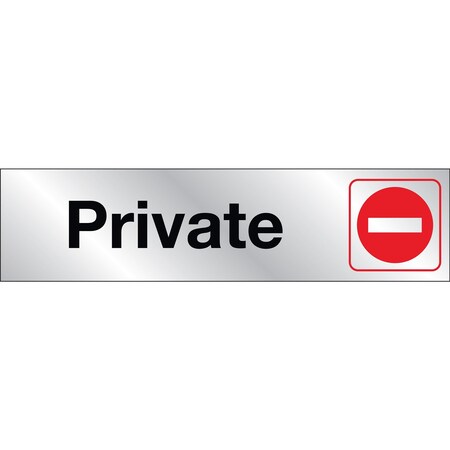 Hy-Ko 2X8 Private Sign 2" x 8", 10PK A00477